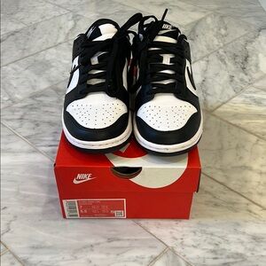 Nike Black and White Dunk Sneakers
